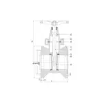 F4 METAL SEATED GATE VALVE - Image 2